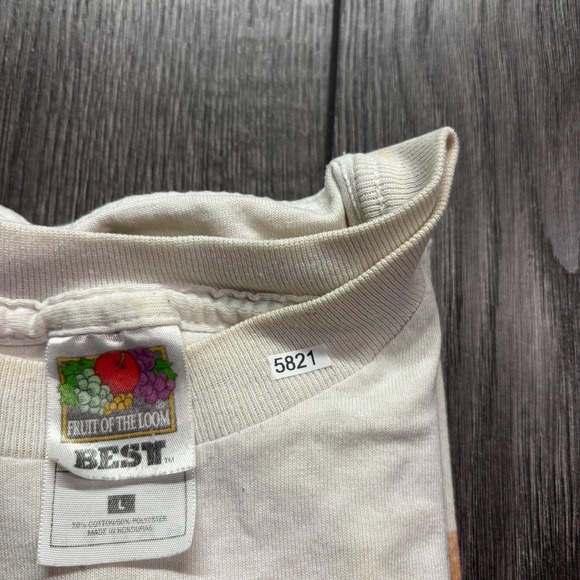 Vintage Baby Picture White T Shirt 1990s Homemade Large - Picture 8 of 8